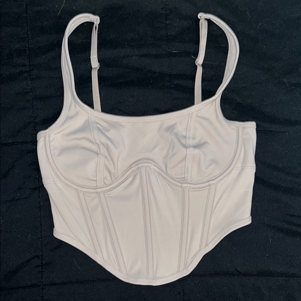 Women's Tan Corset Top
